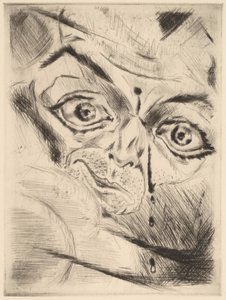 Peter med ett skottskada i pannan, 1918. av Walter Gramatte