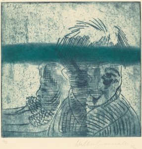 Paret Das Paar, 1922. av Walter Gramatte