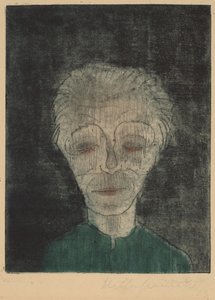 Självporträtt av trött man, 1923.