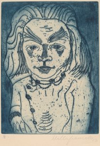 Kvinna med ett halsband, 1923. av Walter Gramatte