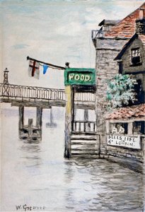 Utsikt över Adam and Eve Inn, Chelsea, London, c1900. av Walter Greaves