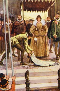 Illustration till Kenilworth av Sir Walter Scott (färglitografi)