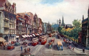 Princes Street, West, Edinburgh av Walter Henry Sweet
