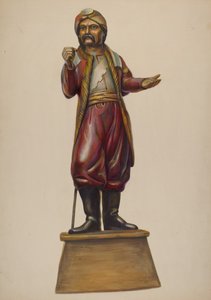 Cigarrbutiksfigur, c. 1937. av Walter Hochstrasser