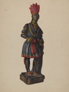 Cigarraffär Indian, ca. 1936. av Walter Hochstrasser