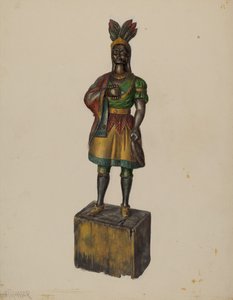 Cigarraffär Indian, ca. 1936.