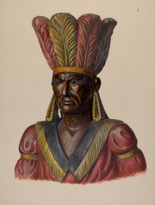 Cigarraffär Indian, ca. 1937. av Walter Hochstrasser
