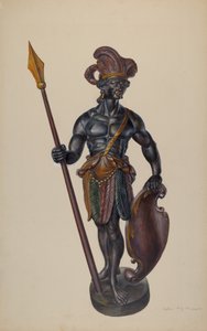 Cigarraffär Indian, ca. 1937. av Walter Hochstrasser