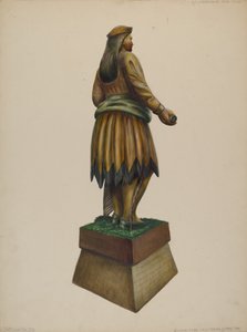 Cigarraffär Indian, ca. 1937. av Walter Hochstrasser