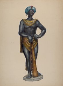 Nubisk slavfigur, ca. 1937.