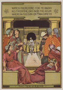 The Ten Virgins (färg litho)