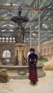 Old Market Hall and Fountain, Birmingham, 1880
