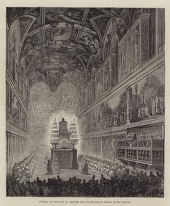 Påven Pius IX:s begravning, rekviemmässa i Vatikanens sixtinska kapell