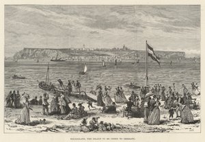 Helgoland, ön som ska avstås till Tyskland av Walter Paget