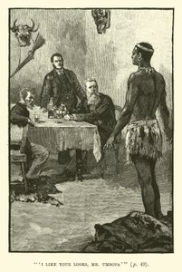 Illustration för King Solomons Mines av H Rider Haggard av Walter Paget