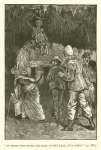 Illustration för King Solomons Mines av H Rider Haggard av Walter Paget