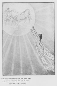 Illustration till påvens Odyssey of Homer (litho) av Walter Paget