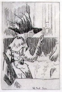 Cafe Royal i London (gravyr) av Walter Richard Sickert