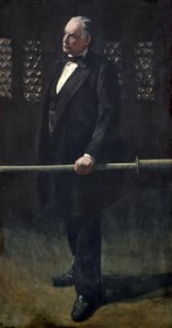 Charles Bradlaugh vid baren i House of Commons, ca 1892-93 (olja på duk) av Walter Richard Sickert