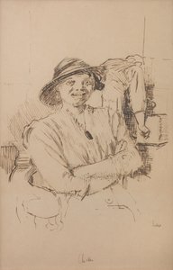 Chicken, ca 1914 (Blyerts, penna och sepiabläck på papper) av Walter Richard Sickert