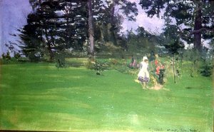 Figurer på en gräsmatta av Walter Richard Sickert