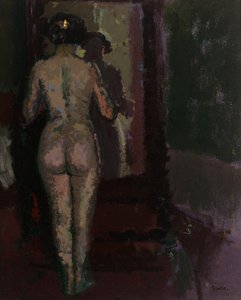 Nude at Mirror, Sally, ca 1907-09 (olja på duk)