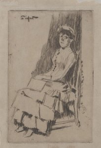Porträtt av Agnes Oldfield, ca 1887 (etsning) av Walter Richard Sickert