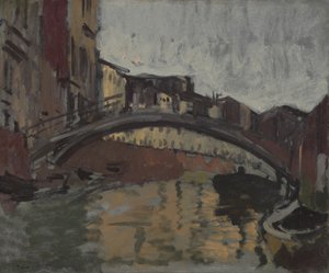San Trovaso, Venedig, ca 1904 av Walter Richard Sickert