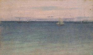Seascape (olja på duk) av Walter Richard Sickert