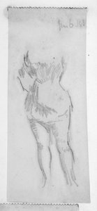 Skiss av en kvinnlig figur av Walter Richard Sickert