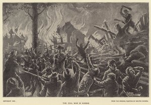 Inbördeskriget i Kansas (litho)