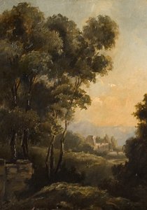 Study of a Tree (efter Richard Wilson), sent 1800-tal av Walter Scott