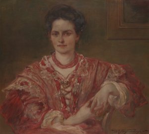 Porträtt av Dorothea A. Dreier (1870 av Walter Shirlaw