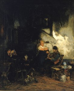 The Inn, Tyskland, ca. 1873. av Walter Shirlaw
