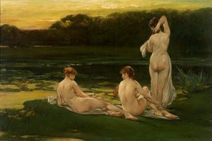 Näckrosor, före 1889.