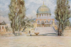 Klippdomen från El Aksa-moskén i Jerusalem av Walter Spencer Stanhope Tyrwhitt