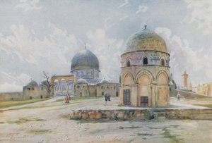 Morgon i Jerusalem: Omars moské på den skuggade sidan