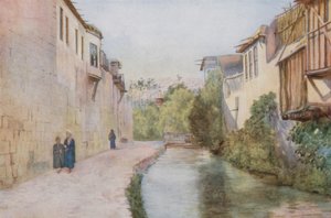 Stadens murar och Baradafloden, Damaskus