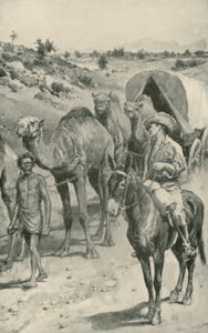 En kamelvagn, västra Australien av Walter Stanley Paget