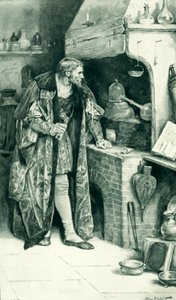 James IV som alkemist i sitt laboratorium av Walter Stanley Paget