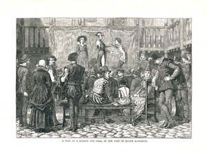 A Play in an Elizabethan London Inn Yard, 1878