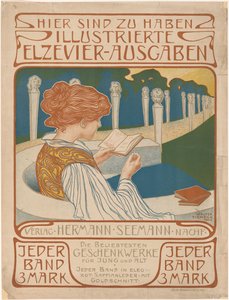Affisch för utgivaren Hermann Seemann Nachfolger av Walter Tiemann