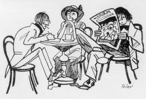 Författare i Café des Westens