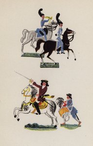Gammal leksak målad av Walter Trier (färglitografi) av Walter Trier