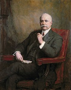 Porträtt av Sir Edward Hopkinson Holden (1848-1919) första baronet 1911