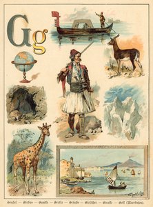 Bokstaven G (chromolitho)