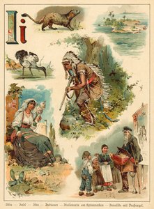 Bokstav I (chromolitho)