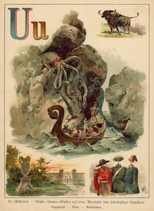 Bokstaven U (chromolitho)