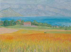 Kornfeld am Attersee av Walther Gamerith