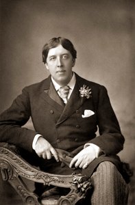 Oscar WiIde, irländsk författare, kvickhet och dramatiker, c1890